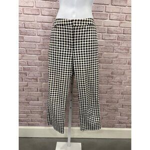 Adrianna Papell Capris, Black gingham, 8, Used - Good